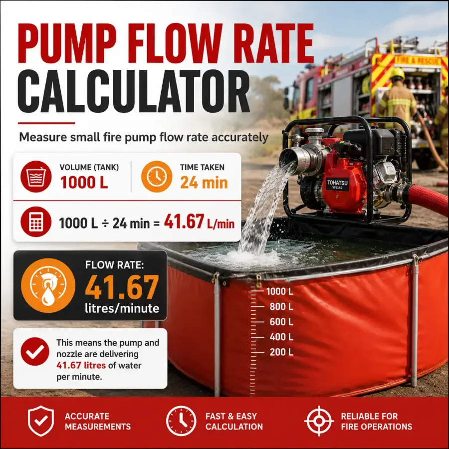 Small Fire Pumps Measure The Flow Rate Accurating