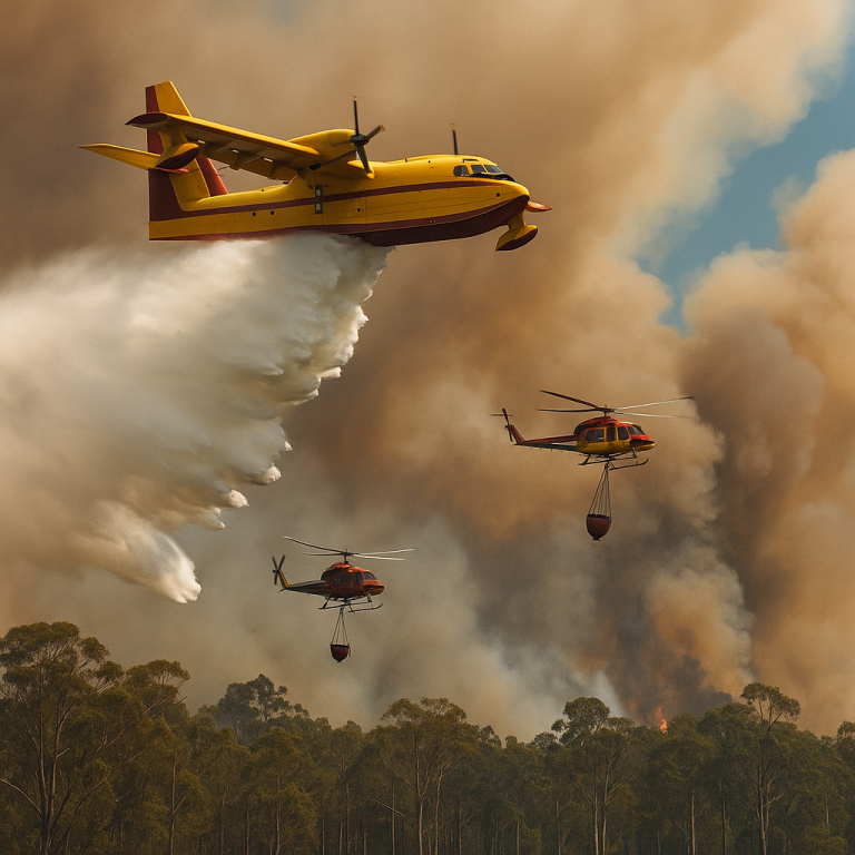 Aerial Stream Firefighting Aerial firefighting Australia - Global and Domestic Aerial Bushfire ...
