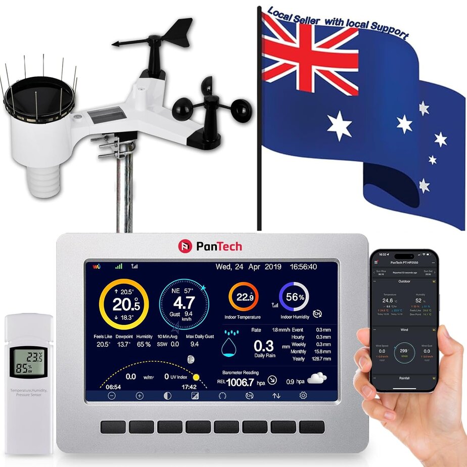 PanTech Weather Station Wireless Australia PT‑HP2550 installed at Australian home site