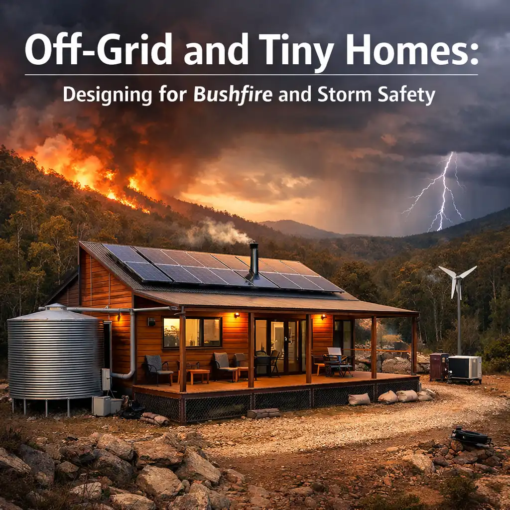 View of Off-Grid and Tiny Homes: Designing for Bushfire and Storm Safety – Fire ...