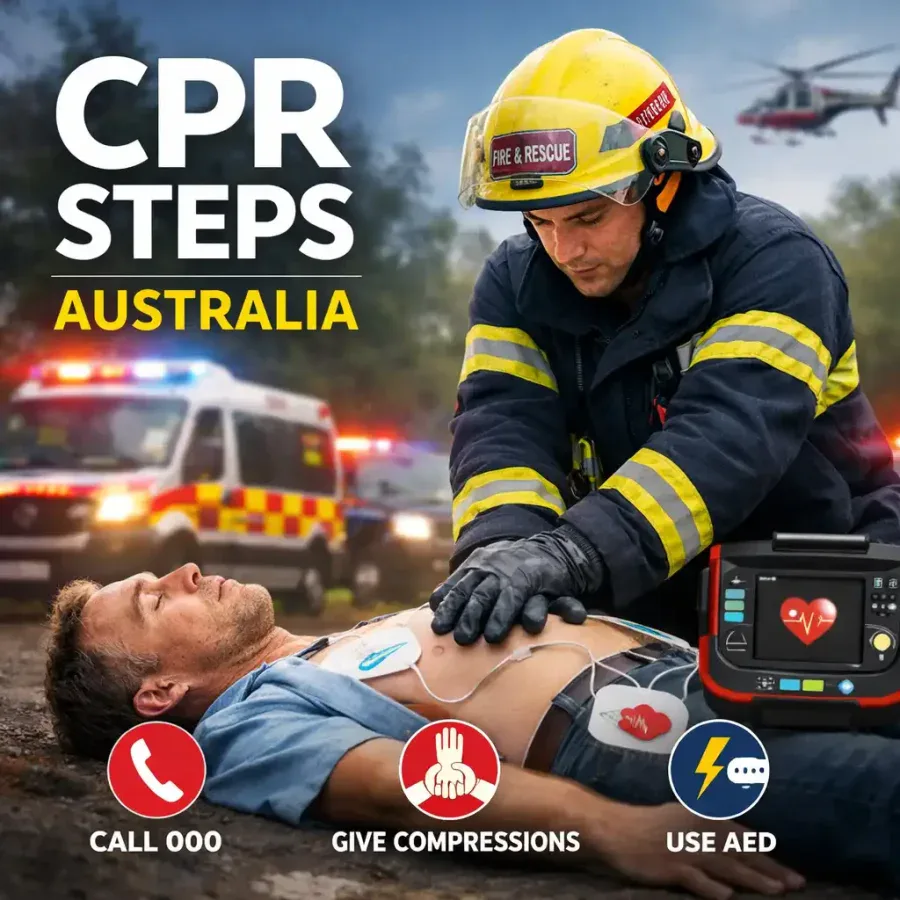 CPR Steps Australia: Basic Guide to Save a Life | FireRescue Life Safety