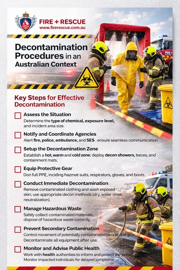 Decontamination effectiveness in chemical incidents Australian safety guide