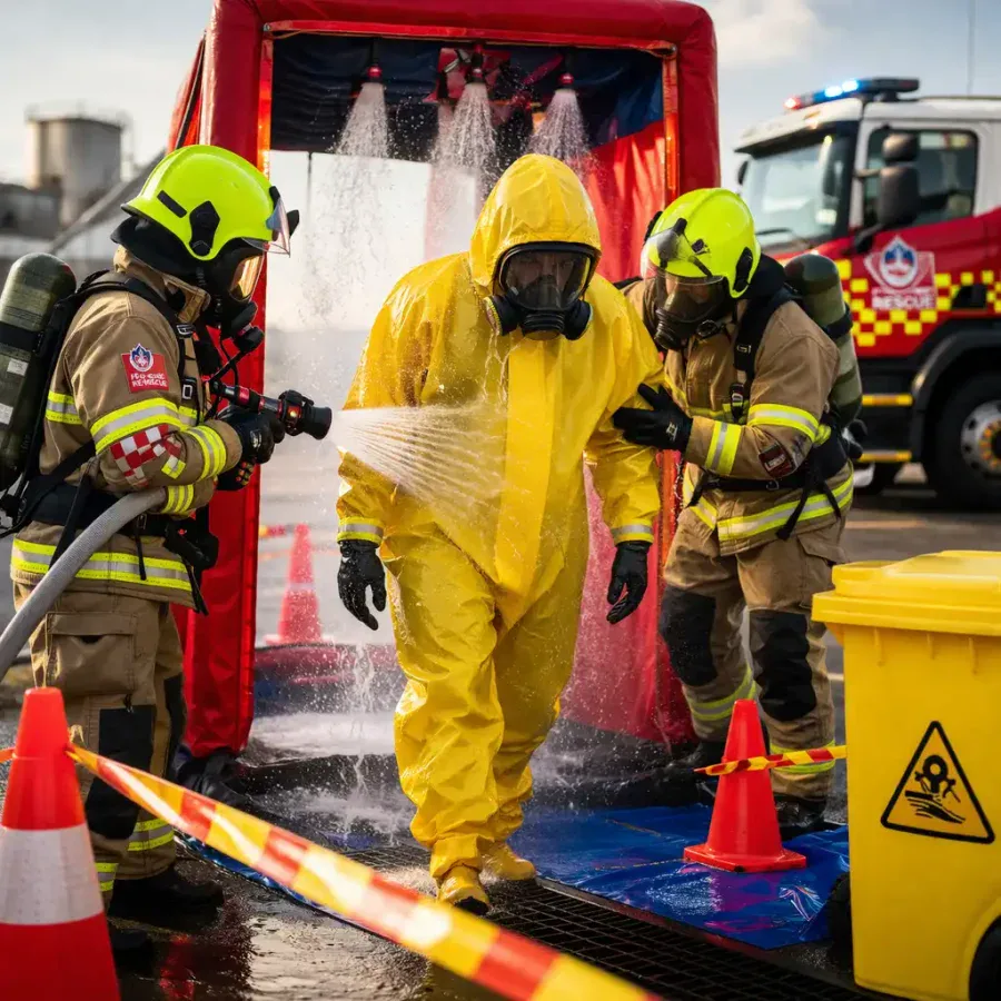 Decontamination Effectiveness in Chemical Incidents, Australian Safety Guide