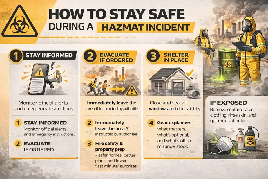 Hazardous Smoke From Industrial Fire Advice 