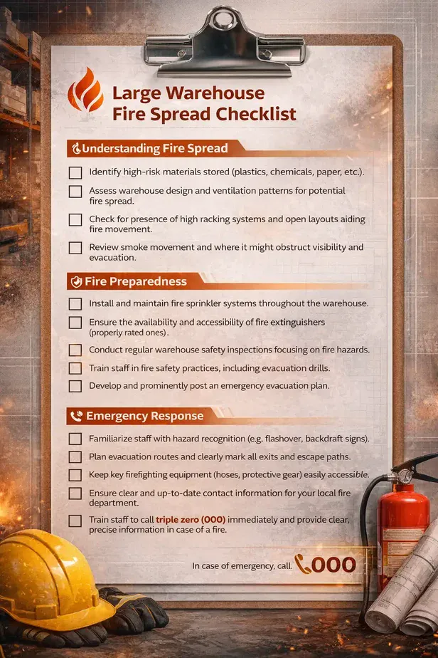 Large Warehouse Fire Spread Analysis Practical Australian Safety Guide preview