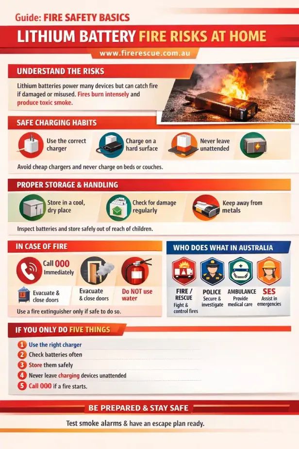 Lithium Battery Fire Prevention At Home | FireRescue