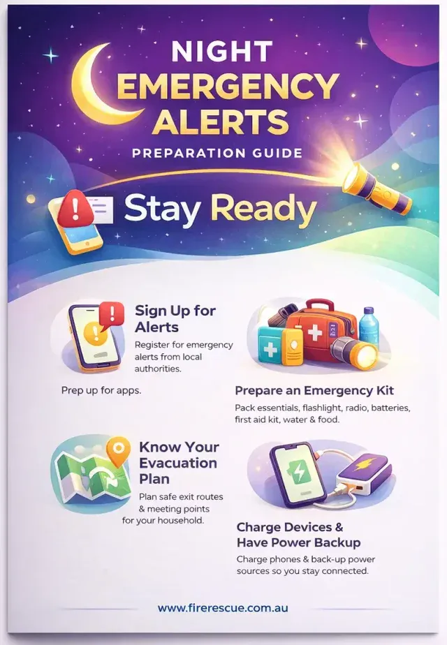 Night Emergency Alerts Preparation Guide, Stay Ready