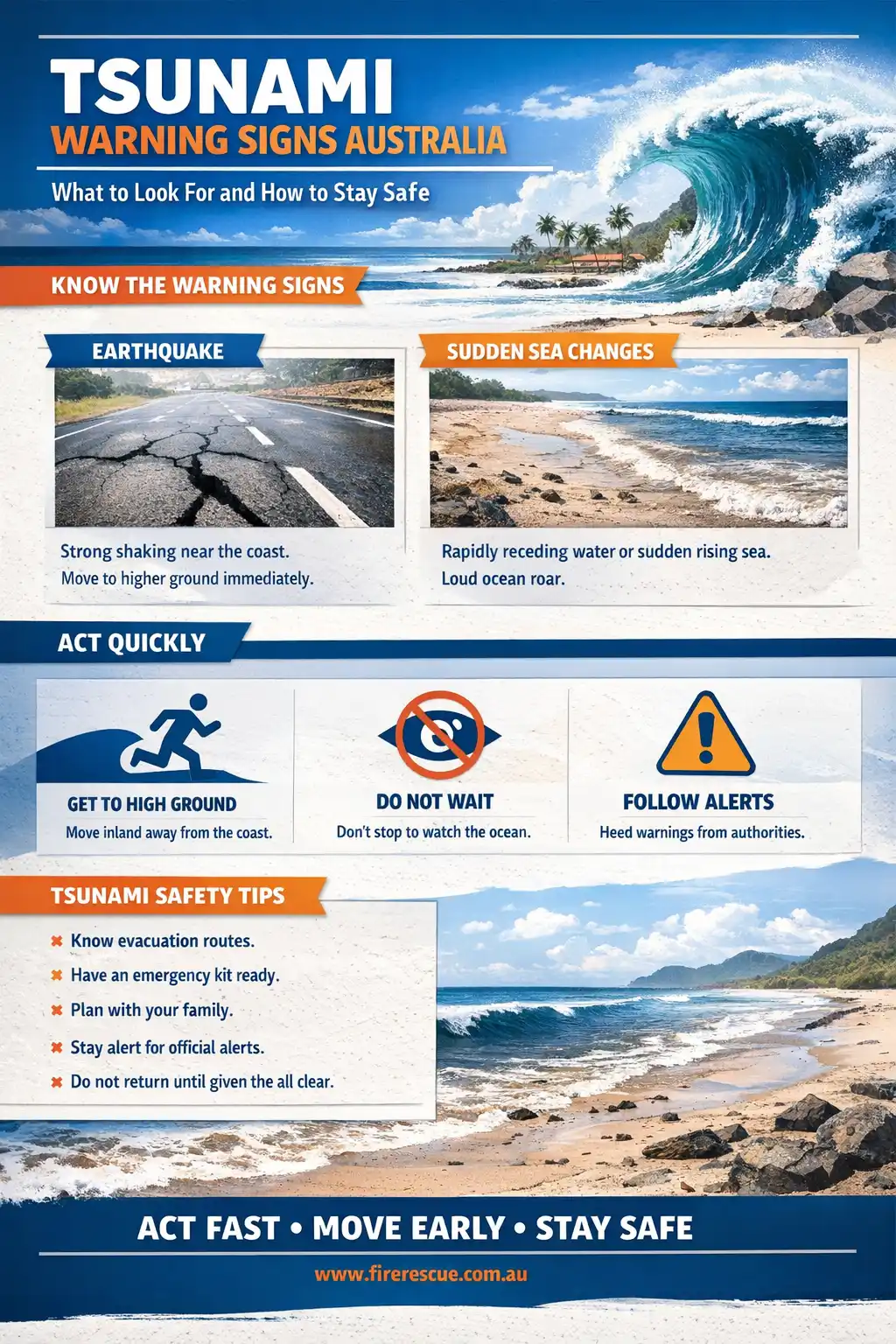Tsunami Warning Signs Australia brochure preview