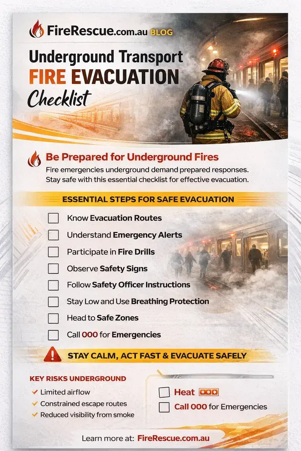 Underground Transport Fire Evacuation Practical Safety Guide cover image