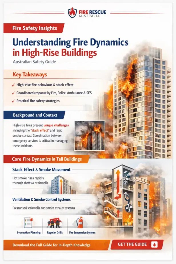 Understanding Fire Dynamics in High-Rise Buildings Australian Safety Guide brochure cover