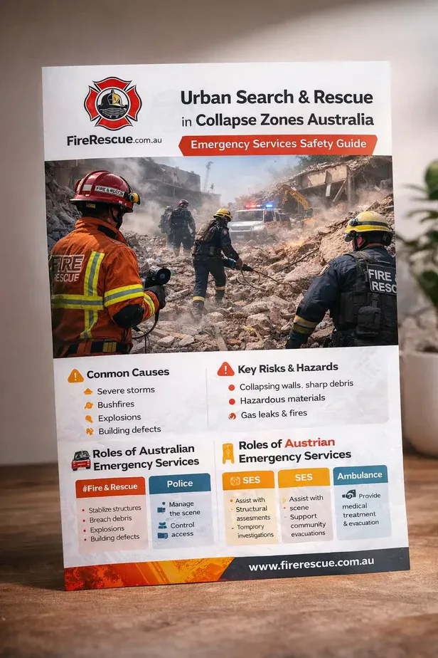Urban Search and Rescue in Collapse Zones Australia emergency services safety guide cover