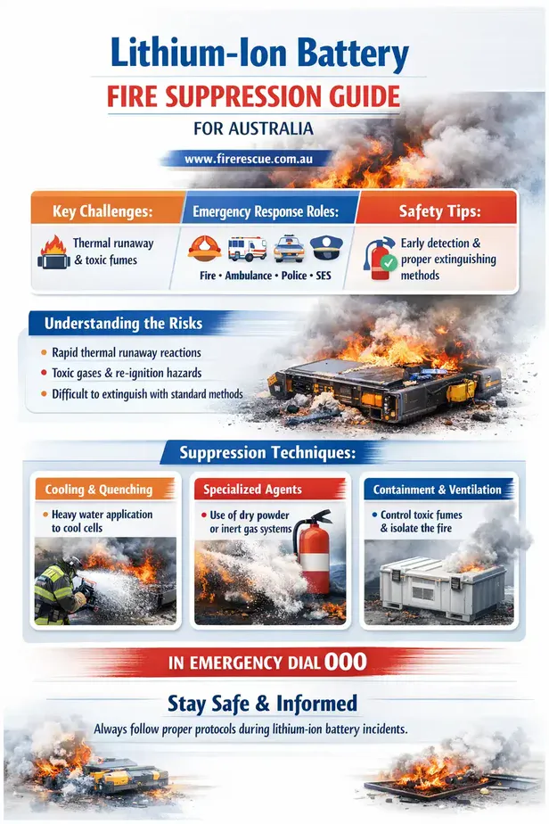 Lithium-Ion Battery Fire Suppression Guide for Australia cover image