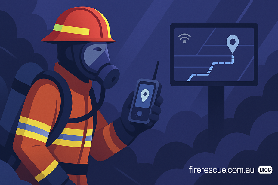 Firefighter Tracking in Low-Visibility Conditions