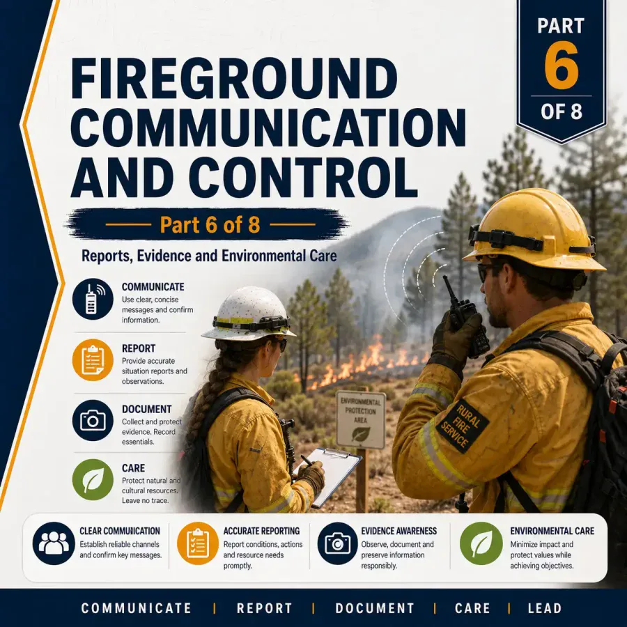 Fireground Communication and Control, Part 6 of 8, Reports, Evidence and Environmental Care