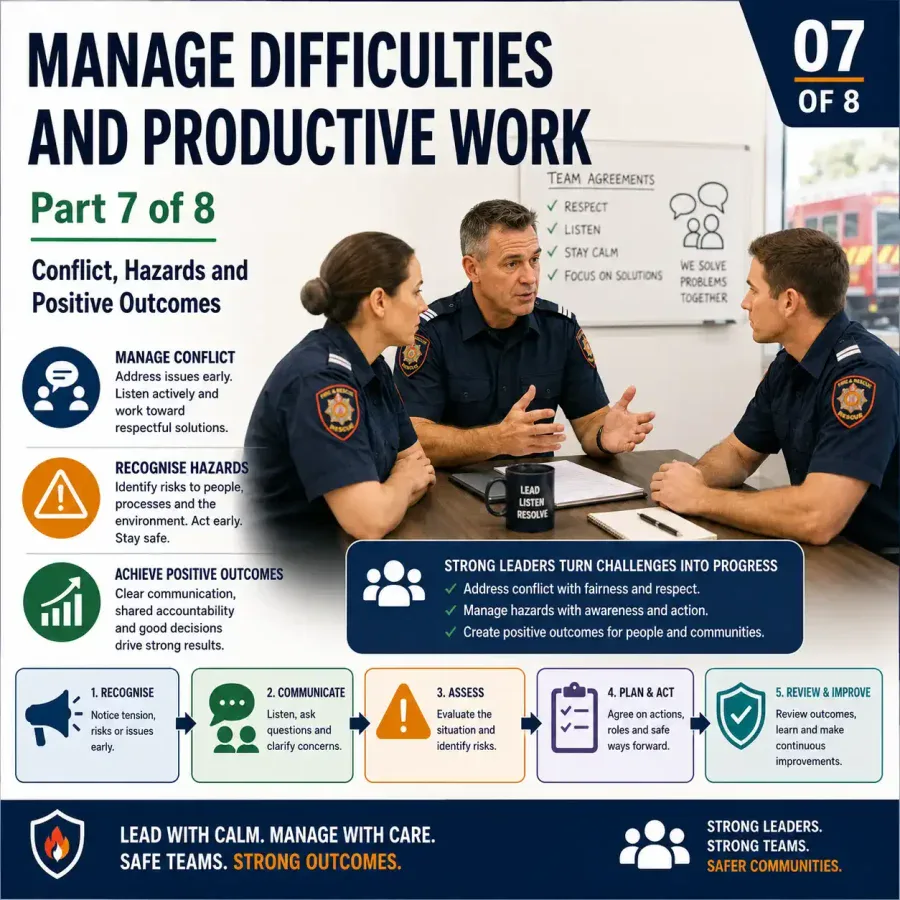 Manage Difficulties and Productive Work, Part 7 of 8, Conflict, Hazards and Positive Outcomes