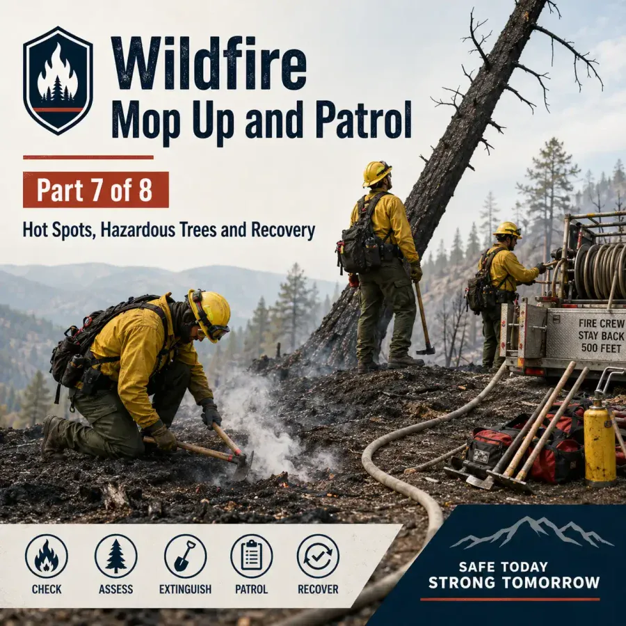 Wildfire Mop Up and Patrol, Part 7 of 8, Hot Spots, Hazardous Trees and Recovery