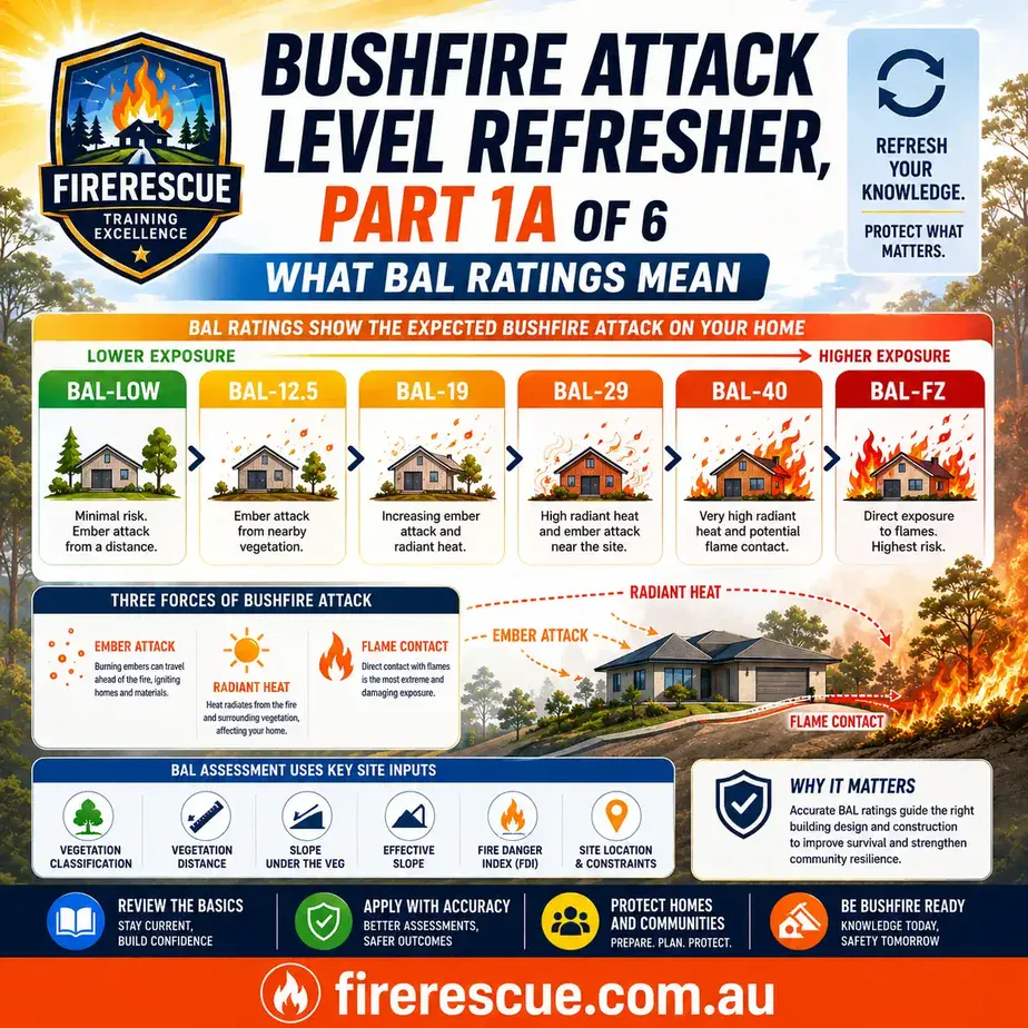 Bushfire Attack Level BAL ratings guide