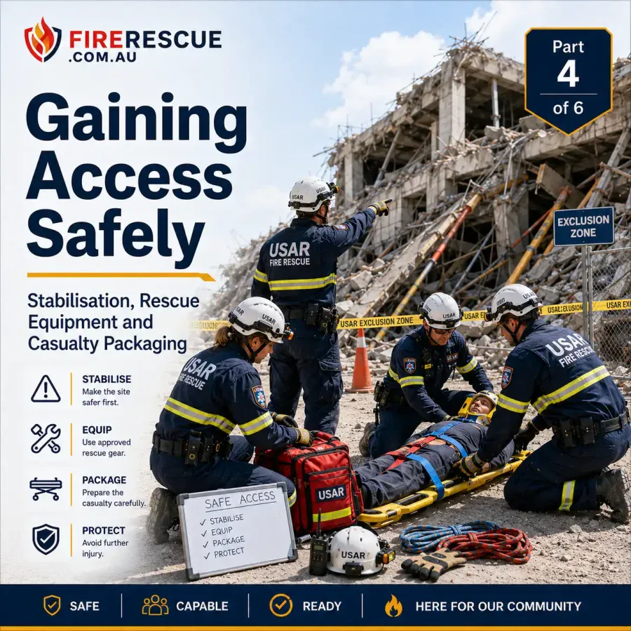 Gaining Access Safely, Part 4 of 6, Stabilisation, Rescue Equipment and Casualty Packaging