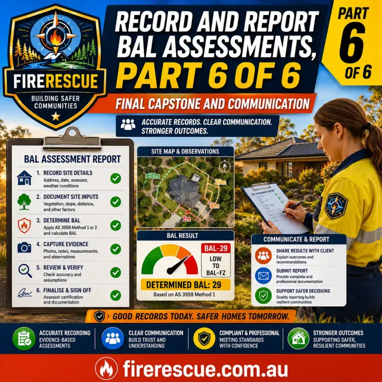 Record and Report BAL Assessments, Part 6 of 6.