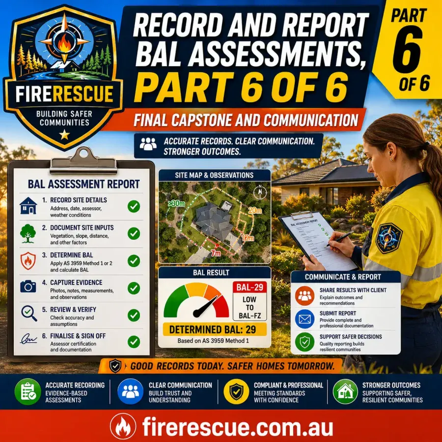 Record and Report BAL Assessments, Part 6 of 6.