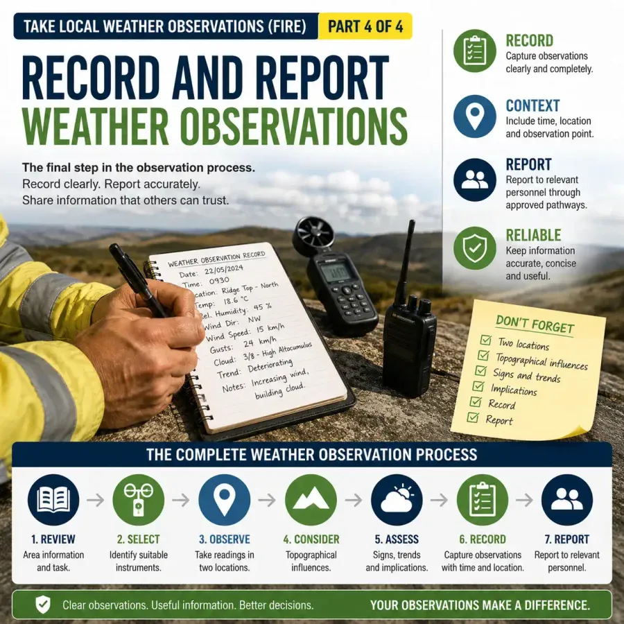 Record and Report Weather Observations, Part 4 of 4, FireRescue