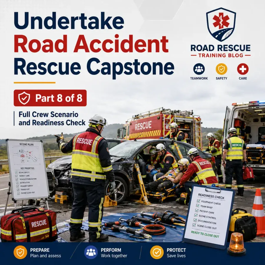 Undertake Road Accident Rescue Capstone, Part 8 of 8, Full Crew Scenario and Readiness Check